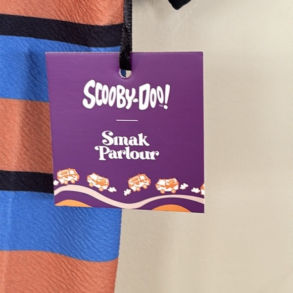 Brand New Unique Vintage Scooby Doo x Smak Parlour Striped Button Down Dress - Picture 3 of 15